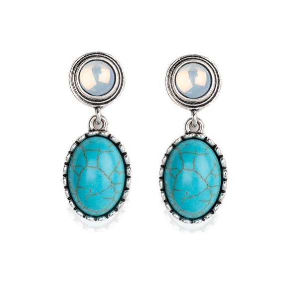 Western Oasis - Blue Earrings - Picture 1 of 2
